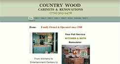 Desktop Screenshot of countrywoodcabinets.com
