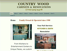 Tablet Screenshot of countrywoodcabinets.com